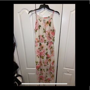 Floral print maxi dress